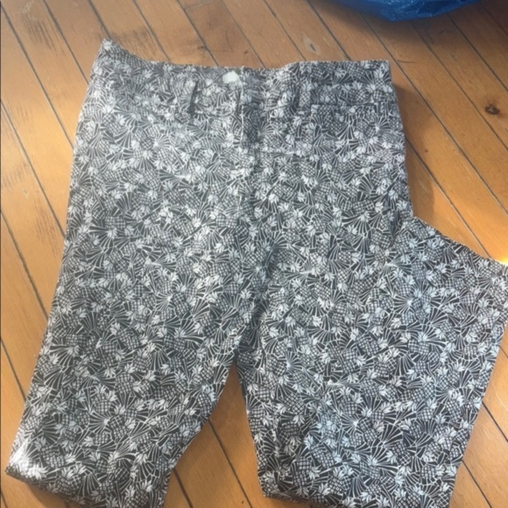 Anthropologie pineapple pants size 2